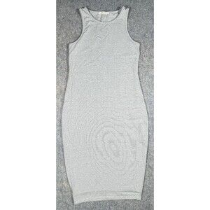 Marine Layer Lexi Tank Midi Dress White Grey Stripe Womens Size Medium